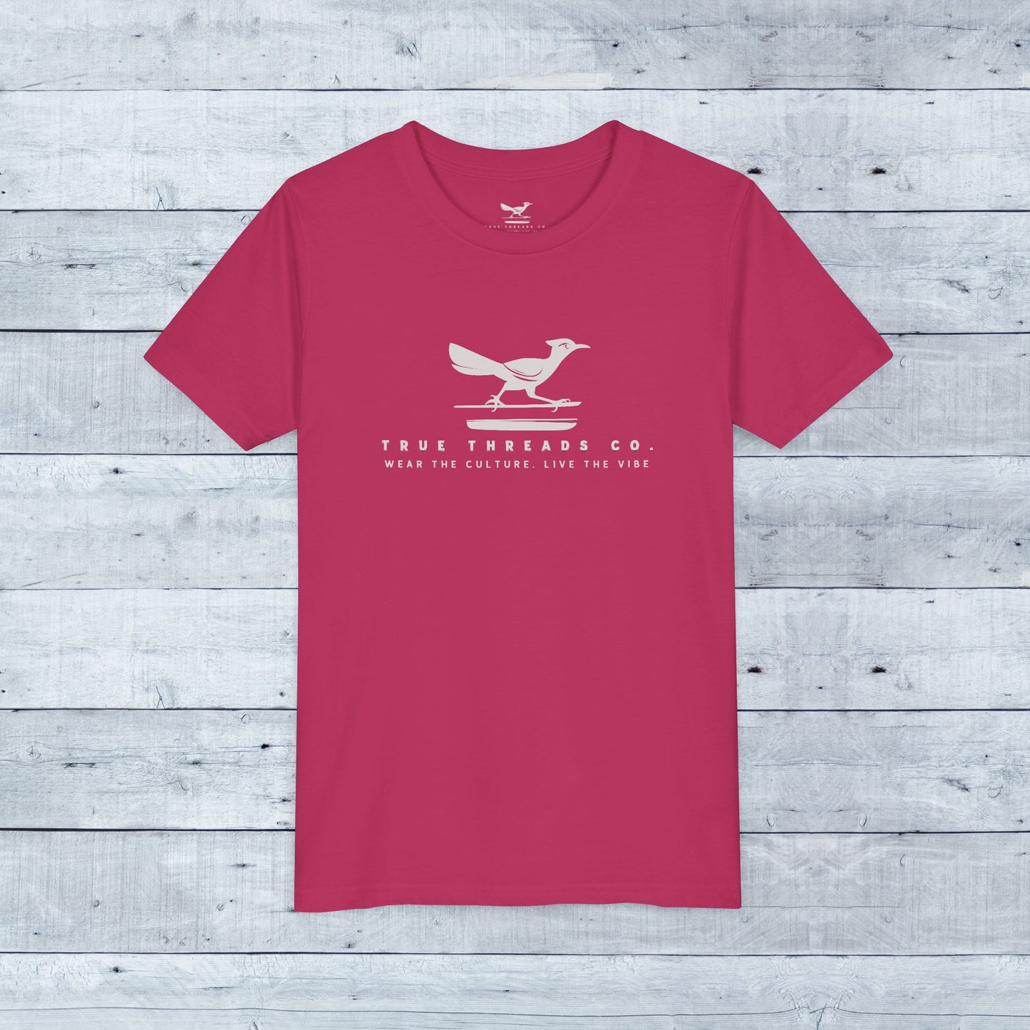 True_Threads_Berry_Youth_Tee_-_Grey_Wood