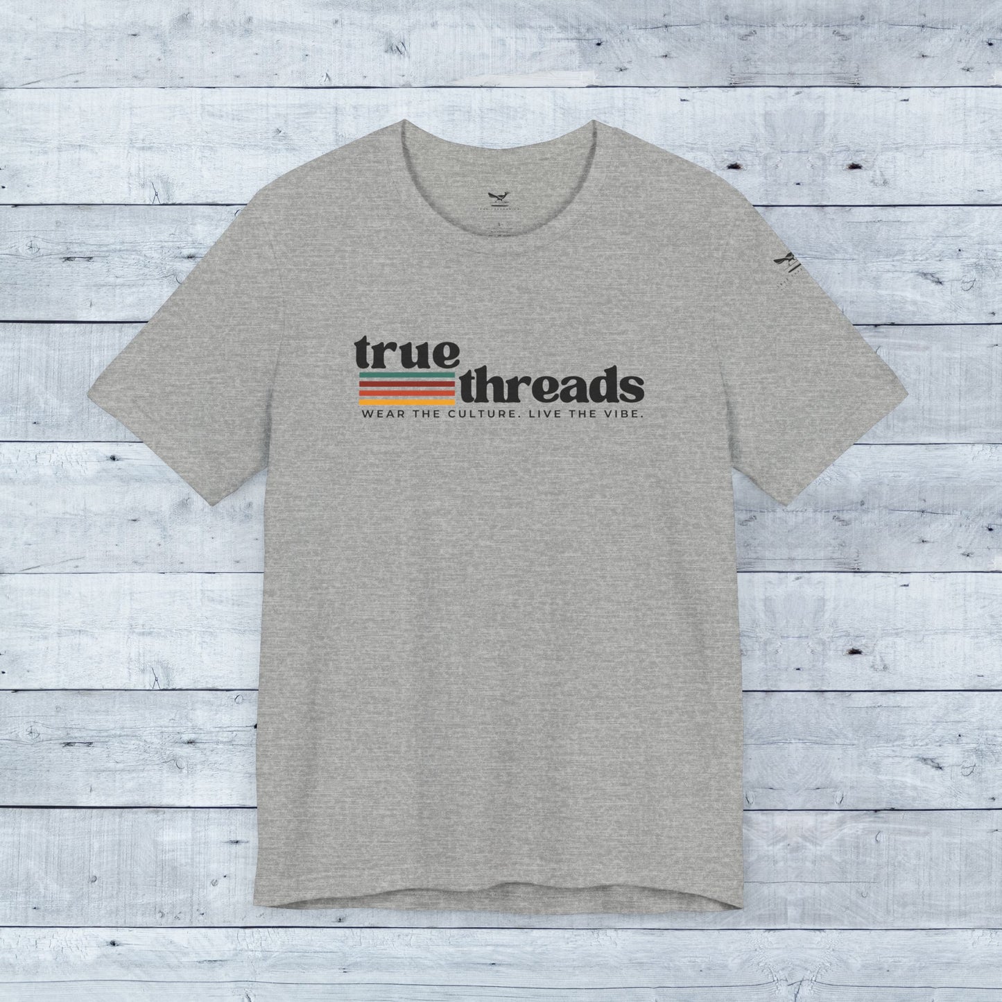 True_Threads_Co._Color_Block_Logo_Athletic_Heather_Tee_-_Grey