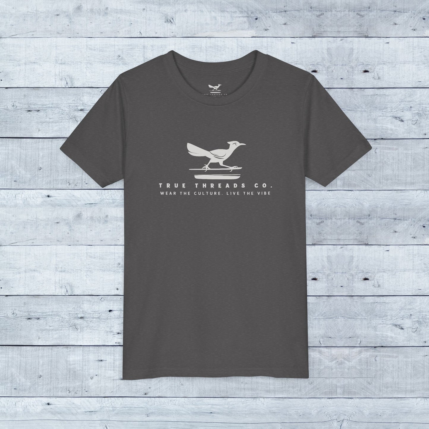 True_Threads_Dark_Heather_Grey_Youth_Tee_-_Grey_Wood