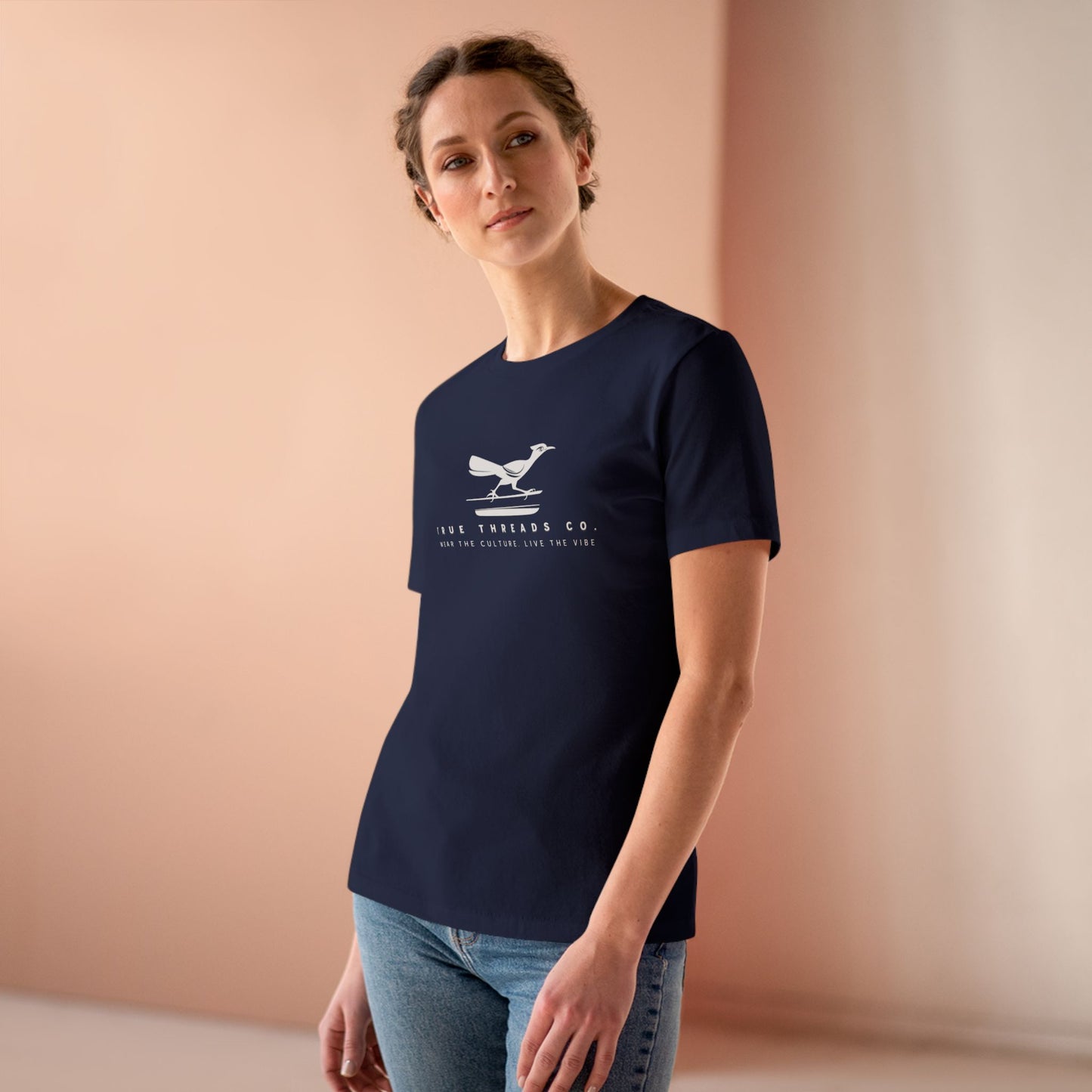 True_Threads_Heather_Midnight_Navy_Classic_Tee_Person