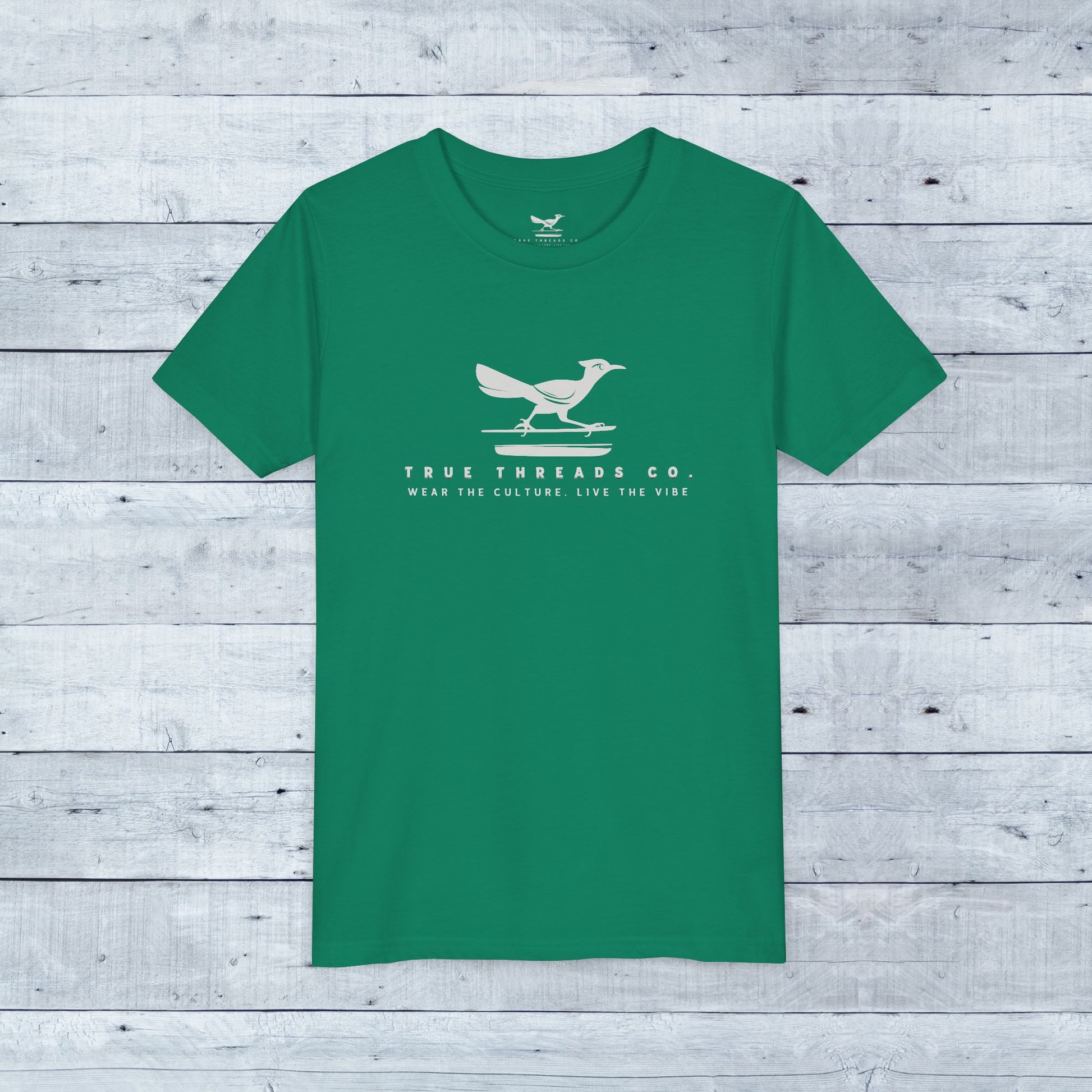 True_Threads_Kelly_Youth_Tee_-_Grey_Wood