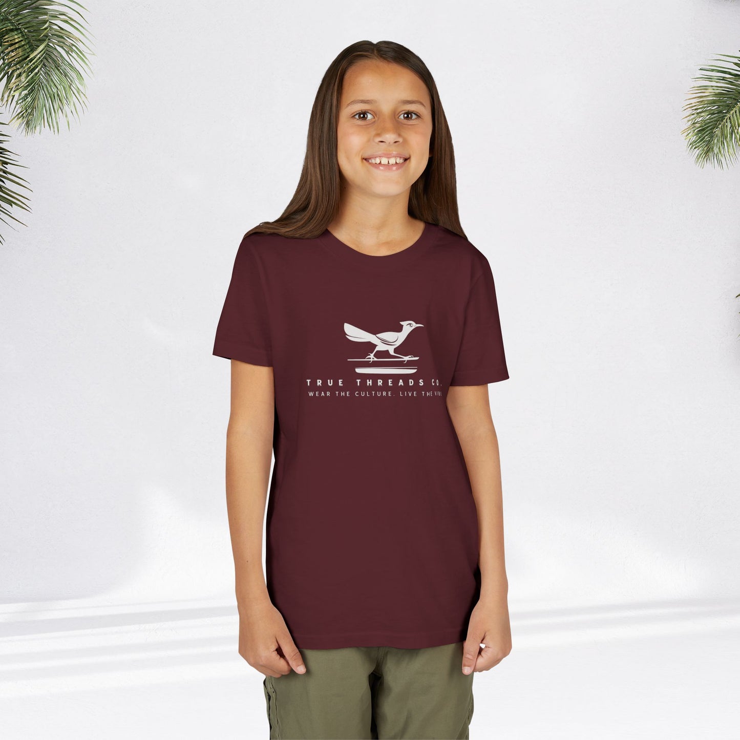 True_Threads_Maroon_Youth_Tee_Person