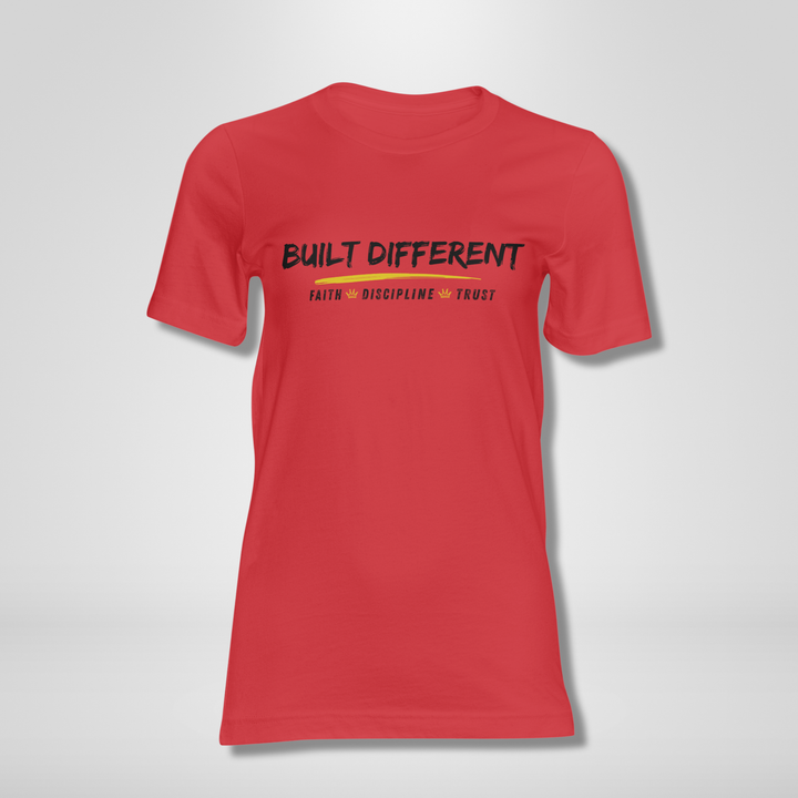 BUILT DIFFERENT Black Red & Yellow