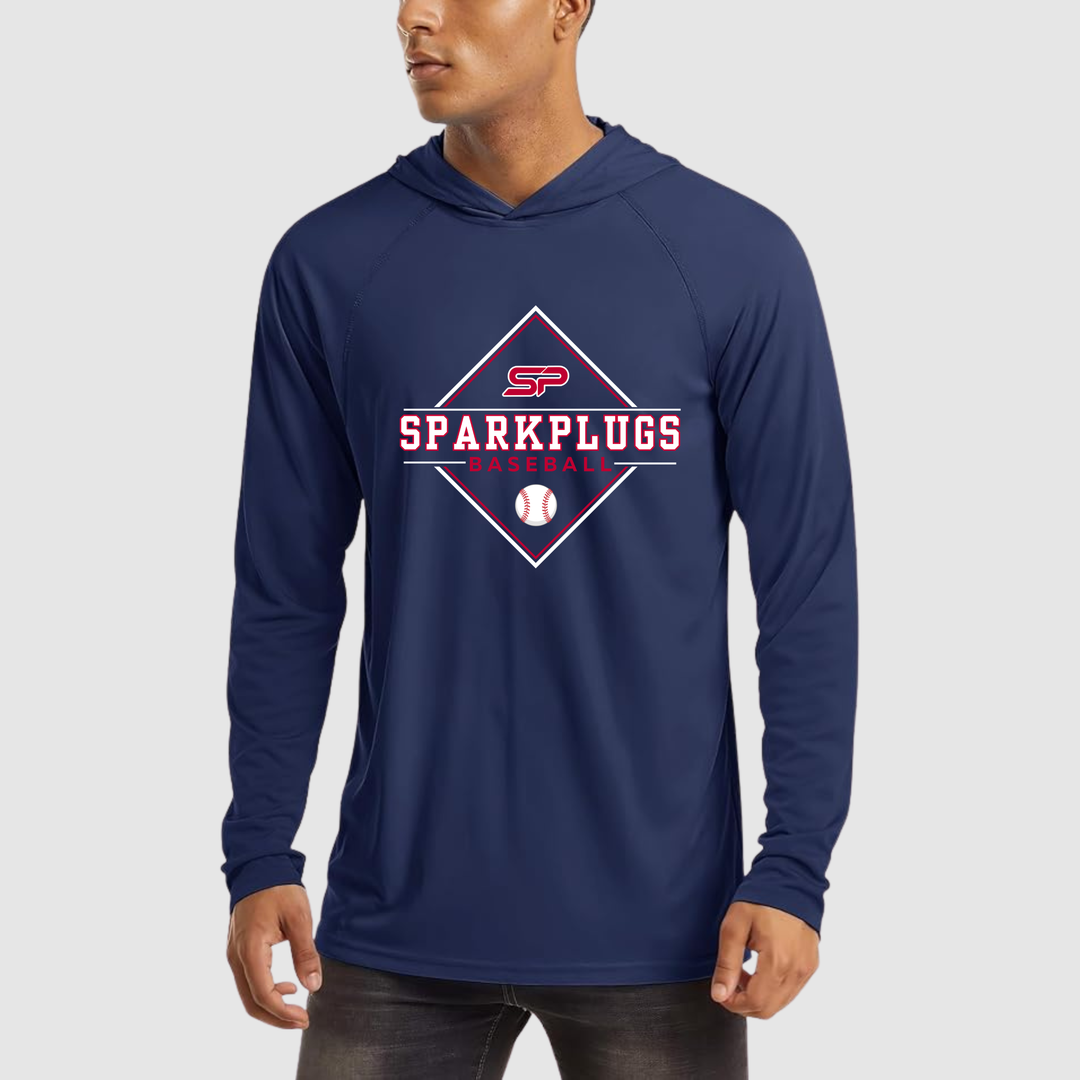 Sparkplugs Diamond Performance Sun Shirt (Hooded)