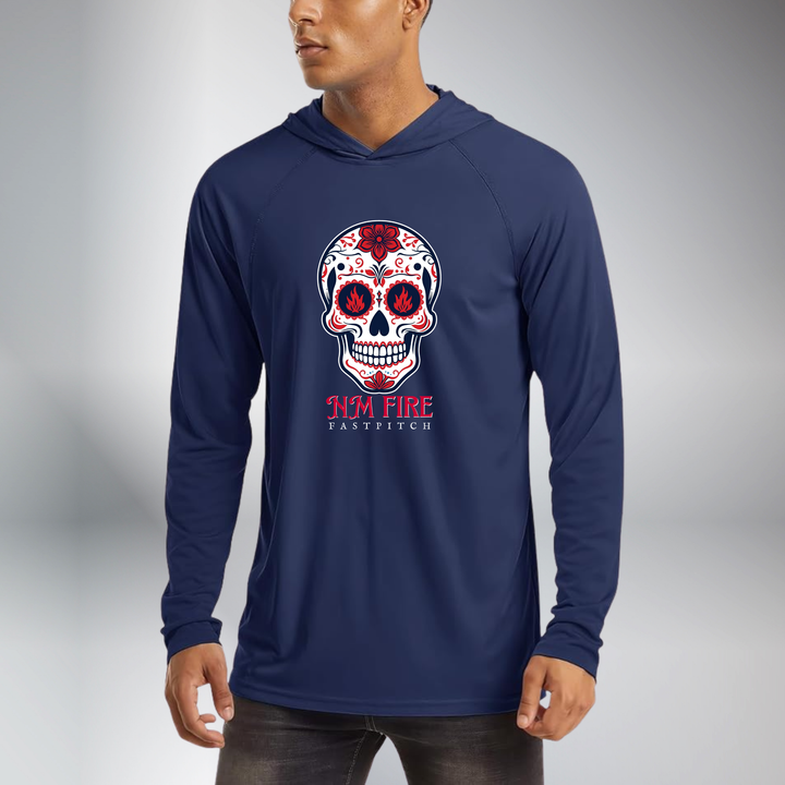 Fire Skull Performance Sun Shirt (Hooded)