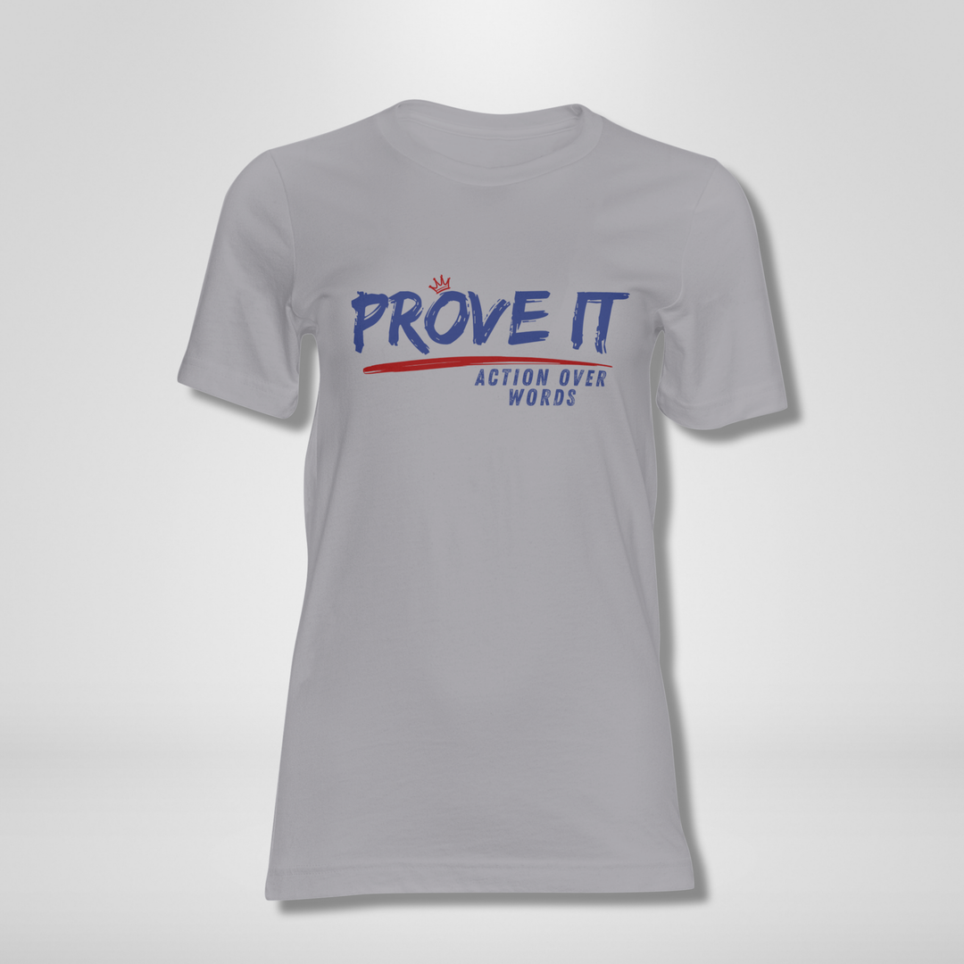 PROVE IT – ACTION OVER WORDS Navy & Maroon