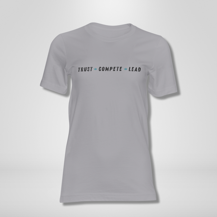 TRUST. COMPETE. LEAD. Black & Teal