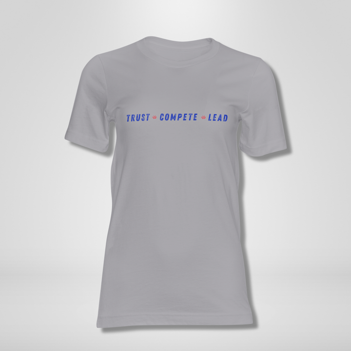 TRUST. COMPETE. LEAD. Red, White & Blue