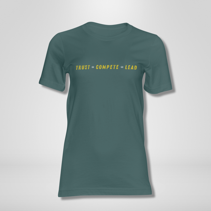 TRUST. COMPETE. LEAD. Green & Yellow