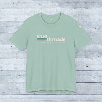 True_Threads_Co._Color_Block_Logo_Dusty_Blue_Tee