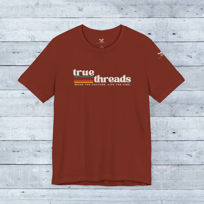 True_Threads_Co._Color_Block_Logo_Rust_Tee_-_Grey_Wood