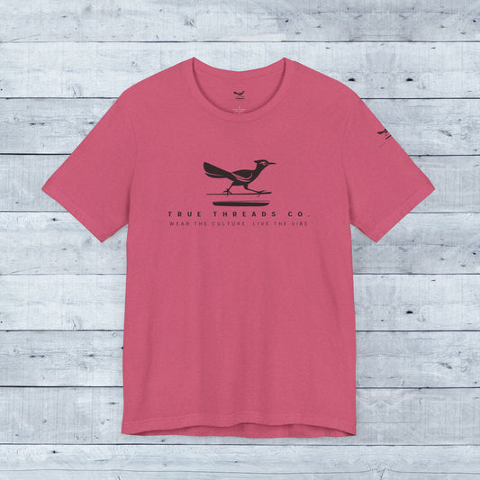 True Threads Classic Tee (Light Colors) featuring a bird design, crafted from ultra-soft tri-blend fabric, offering a relaxed, unisex fit for everyday comfort.